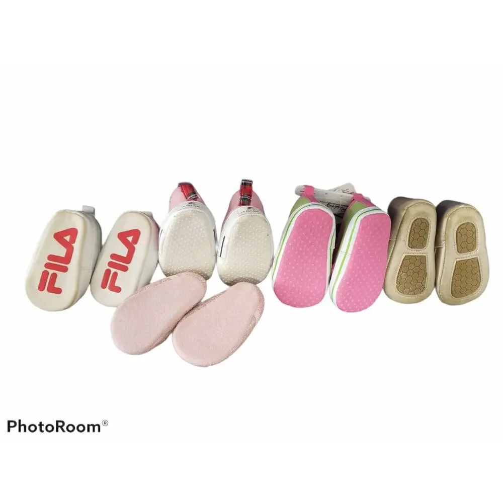 Baby Girl Slip On • Fila • Polo - Size 0 - 12 Month Variety of 5 Dress Shoes